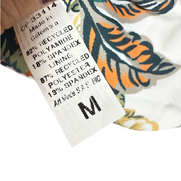 Maaji Jacobean Maia Plunge Floral Paisley Print Reversible One Piece Swimsuit M - Picture 11 of 13